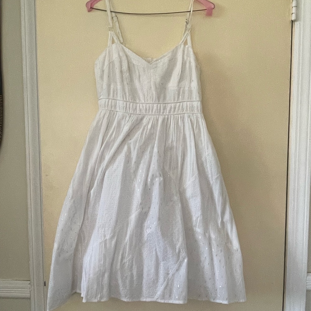 Anthropologie White Summer Dress